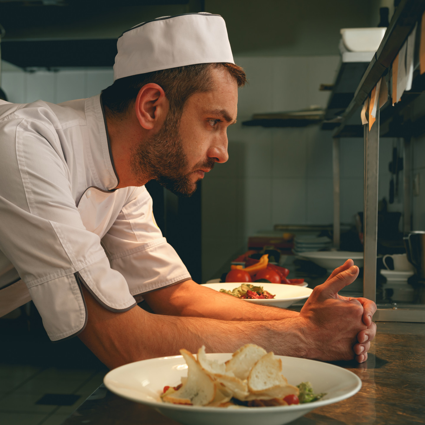 tired-chef-on-kitchen-restaurant-waiting-for-a-new-2022-08-18-03-52-09-utc